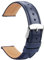TStrap Leder Uhrenarmbänder 23mm - Ersatz Weich Blau Schnellverschluss Uhrenarmband - Smartwatch Armband für Herren Damen - Sportarmband mit Dornschließe - 14mm 16mm 18mm 19mm 20mm 21mm 22mm 24mm