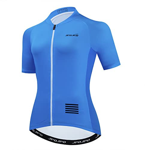Radtrikot für Damen, Fahrrad-Shirt, Team-Biking-Strumpfhose, Kleidung, Blau, Mittel