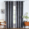 EMEMA Samtvorhänge Vorhang Blickdicht Vorhänge mit Ösen Gardinen Deko Ösenvorhang Dekoschal Dekogardinen für Schlafzimmer Wohnzimmer 2er Set 140 x 145 cm(B x H) Grau