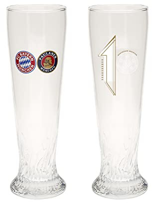 FC Bayern München Weißbierglas 2-er Set Deutscher Meister 2022
