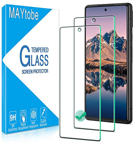 MAYtobe 2 Pièces Verre Trempé pour Google Pixel 6A 5G, Film Protection écran Sans Bulles, Dureté 9H, Anti-Rayures, Anti-Empreinte, Haut Définition Vitre Protection