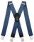Dresime Hosenträger für Herren mit 4 starken Clips 4cm breit, X Form elastisch einstellbar Länge für Männer und Damen Overalls Jeans, Arbeitshosen, Jumpsuits, Motorradhosen, etc.
