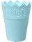 Lot de 5 pots de fleurs creux en plastique pour oreilles percées 14 cm de long