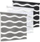 Rikmani Doppelrollo Fensterrollo Welle Klemmfixierung Duo-Rollo Zebrarollo Seitenzugrollo ohne Bohren, Sichtschutz Rollo für Fenster und Türen lichtdurchlässig und verdunkelnd 60x150 cm, Weiss