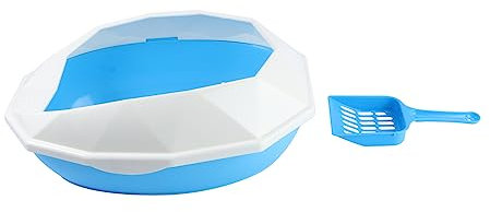 Mipcase Bandejas De Arena para Gatos Bandeja De Arena para Gatos Arenero Cerrado para Gatos Zona Alta Orinal Gato