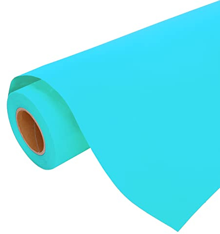 3 Yard x 20 Wide Roll Threadart Velvet Sky Blue Heat Transfer Vinyl Film HTV | Known as Flock | Compatible w/Venture Explore Maker Silhouette Cameo, & Large Format Cutters