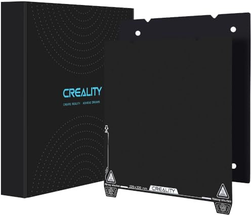 Creality Official Ender 3 V3 SE Build Plate, Original 3D Printer Platform Kit 235x235mm Magnetic Flexible Spring Steel Texture Surface Print Bed for Ender 3/3 S1/3 Neo/3 V2 Neo/3 V3 KE CR 10 SE K1