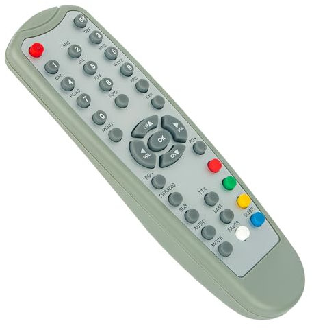 19645 Fernbedienung ersetzt -VINABTY-kompatibel mit Skymaster Receiver Fernbedienung DX5 DX15 DSX5 S108 DX14