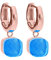 Qudo Firenze Creolen rosegold rose Edelstahl beschichtet (capri)