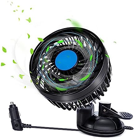FELTECHELECTR Ventilador Compacto de 6 Pulgadas para Interior de Automóvil 24 V Fácil de Instalar para Hombres Y Mujeres Color