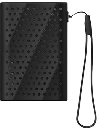 Housse de Protection en Silicone pour Samsung T9 SSD Portable,étui de Voyage pour disques durs externes,étanche aux Chocs, résistant à la Chute et aux Rayures,étui de Stockage (Noir)