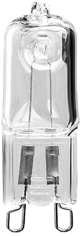G9 Oven Light High Temperature Resistant 120V/230V Halogen Bulb Lamp for Refrigerators Ovens Fans,60W,2PC
