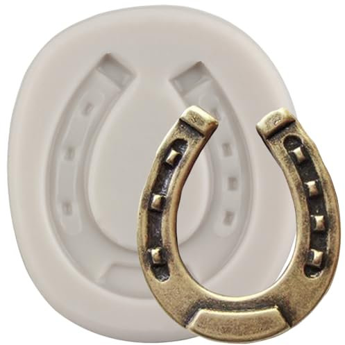 MINFEIDMS Moules en silicone en forme de fer à cheval pour décoration de gâteaux - Moule à fondant, décoration de cupcake, chocolat, pâte en caoutchouc, bonbons, argile polymère