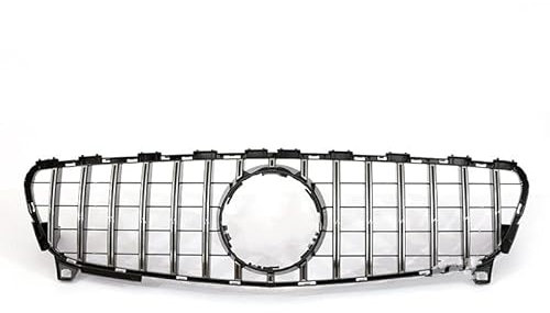 NIKISO Auto-Kühlergrill Style Auto Frontstoßstange Panamericana GTR Kühlergrill Für Benz A-Klasse W176 W177 Grill 180 200 250 260 2013-2019(W176 Chrome 16-18)