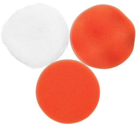 JECOMPRIS 3piezas Kit Pulidoras Abrillantadores Coche Almohadilla Esponja Rueda Pulido Sellado