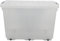 Jolie Max 72L Storage Boxes with Wheels, Heavy-Duty Plastic Storage Containers with Lids, Stackable & Nestable Design with Side Latching Buckles, Transparent. (62 x 44.5 x 40.5 cm) (1)