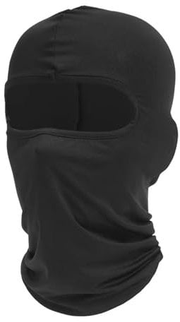 Winddicht Warm Sturmmaske Winddicht Halswärmer Wi Motorrad-Vollgesichtsmaske, schnell trocknend, Motocross, Motorrad, Rennhelm, Liner, Winddicht, Schal, Kopfbedeckung, Herren(Black)