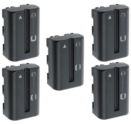 Lithium Battery NP-FM500H NPFM500H Camera Battery BC-VM10 Charger ,Compatible For Sony A57 A58 A65 A77 A99 A100 A550 A560 A580 A700 A850 A900 Battery L50(5Pcs Battery)