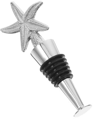 GLEAVI Red Wine Cork Wine Stopper Decanter Stopper Replacement Bottle Stoppers for Glass Bottles Wine Bottle Stopper Glass Decanter Stopper Wine Plug Zinc Alloy Silver