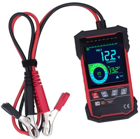 Auto -Batterie -Tester 12V 24 V 100‑1999 Cca Last Automobil -Generator -Testanalysator, Interne Messung der Nachweis, Akkulaufzeit mit 3AH Bis 250AH -Kapazität, Vier Drahtkelvin