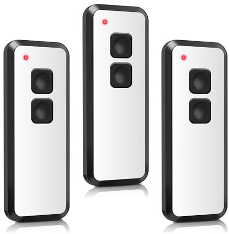 3 Stück Ersatz für Novoferm Handsender, Garagentoröffner 433,92 MHz, 2-Kanal, Fernbedienung für Novotron 522, 524, 502 MAX43-2, 512 Mix 43-2, TM15910001150
