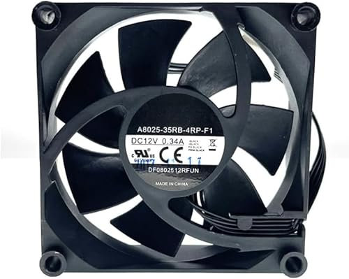 A8025-35RB-4RP-F1 DF0802512RFUN 80mm 8cm 8025 Fan DC 12V Heatsink Fans CPU Computer PC PWM Cooling Fan 4Pin