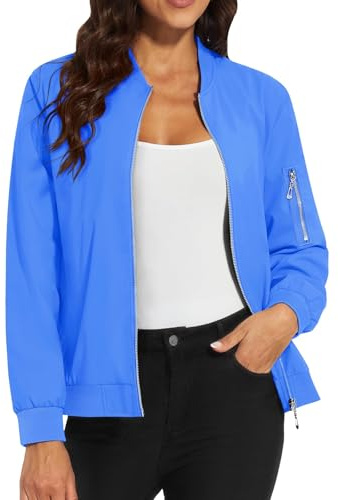 Cocila Veste Coupe Vent DéContractéE Pour Femmes Avec Fermeture éClair Et Poches Manteau Cardigan Veste éTé Rose Femmes Moto Blouson Hiver Demi Saison CintréE Grande Taille Doudoune Noire Capuche