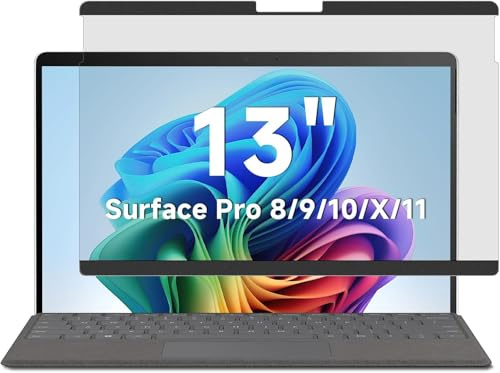 STARY Magnetischer Sichtschutzfolie 13 Zoll Surface Pro 8/9/10/11/X | Microsoft Surface Displayschutzfolie,Blendschutz,Blaulicht,abnehmbarer Blickschutzfolie für Surface Pro 8/9/10/11/X