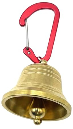 Bear Bell - 1.57x1.26 Inches emergncy Bear Repelling Bell, emergncy Whistle Carabiner, Safety Ring Supplies with Carabiner | for Fishermen Visitors Dog Owners Family Travelers Hiking Trips