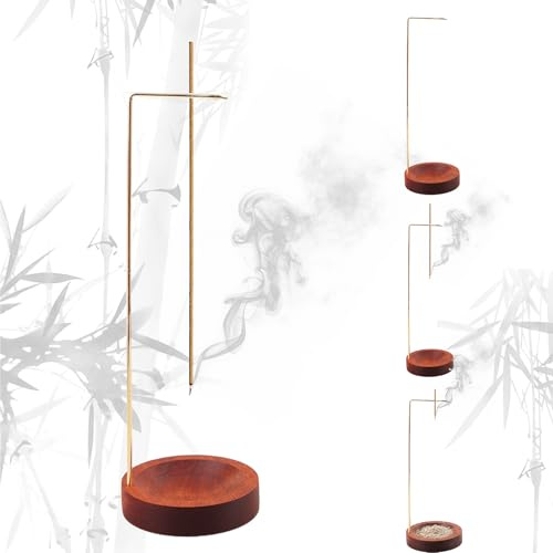 Fonyiunce Porte Encens Baton, Lot de 3 Porte-Encens en Bois pour Une Combustion Propre, Décoration Intérieure, Méditation, Yoga, Relaxation, Coffret Cadeau.