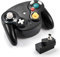 Veanic 2.4G Wireless Gamecube Controller Gamepad Gaming Joystick con ricevitore per Nintendo Gamecube,compatibile con Wii (nero)