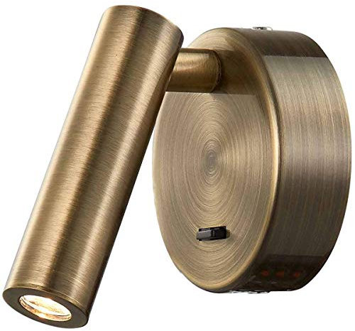 MANTRA Aplique lector PREA color oro mate LED 3W 3000K