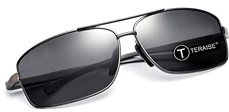 TERAISE Sonnenbrille Fahrbrille Polarisierte Blendschutz Sonnenbrille Radfahren Ski Golf Laufen (Sun)