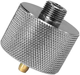 7.8cm Edelstahl Outdoor-Camping-Gasherd Schaltlade Inflatable-Ventil-Adapter Gaskartusche Tankzylinder Adapter,Package 1