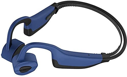 GZLMMY Bone Conduction Headphone 2 in 1 16GB Mp3 Player Bluetooth 5.0 Earphone k7 for Health Life Waterproof Running Fitness Sport Headset (Blue)
