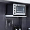 Microwave Oven Rack | Hanging Microwave Shelving Brackets | Kitchen Shelf Holder | Heavy Duty Stainless Steel Shelf Brackets | Wall-mounted Closet Shelving, With 5 Hooks