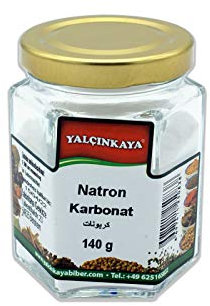 Yalçinkaya - Natron Backsoda - 140g - Gewürz im Glas - Natriumsalz fein gemahlen - Premium