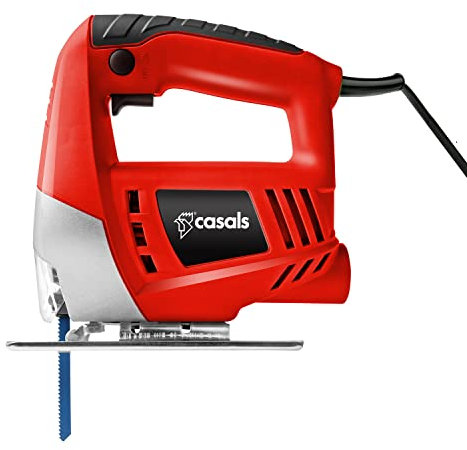 Casals SA400 - Sega alternata da 400 W, 3000 giri/min, taglio a mitra fino a 45 gradi, taglia tutti i tipi di materiali. Potente, resistente, leggera, impugnatura soft-touch