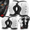 SKATEWIZ Rodilleras Patines Niña - Rodilleras Niña, Protecciones Patines Niña - Rodilleras Patinaje Niña, Rodilleras Niño - Protecciones Patines Niño - Impact Talla XS Blanco