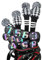 10 Pcs Synthetic Leather Iron Golf Head Covers Strong Magnetic Closure Long Neck Protect Club Shaft Clearly Number Tag 3-9/A/P/S (Gradient Number Leather Black)