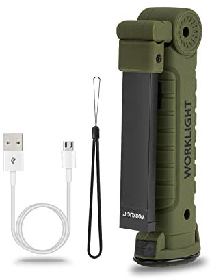 Vagocom LED Rechargeable Flashlights Work Lights, COB Cordless Magnetic Torch,5 Modes Portable Inspection Light for Mechanics,Automotive Tools,Garage,Christmas Birthday Gift