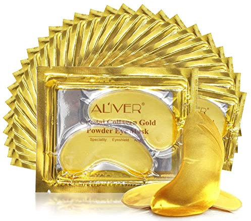 26 Paar Augenpads,24k Gold Augenmaske,Eye Treatment Augenringe Mask Feuchtigkeit spendende Entfernen Puffiness,Erfrischende Augen Pads Masken Gel-Eyepads,Feuchtigkeit Spendende Augenpads
