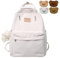 HAIWILL Handtasche Rucksack Damen 2 In 1, Süße Schulrucksack Mädchen Teenager, Damen Rucksack Wasserdicht Kinderrucksack Mädchen für Reisen, Schule, Arbeit, Alltag (Weiß)