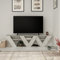 Hocuspicus HOCUS PICUS Modern TV Stand for up to 65-inch TVs, Tv Stand Media Unit, Tv Console, 2 Tiers Unit Component for Storage Shelf for Living Room, Bedroom etc. Multi Colours (Ancient White)