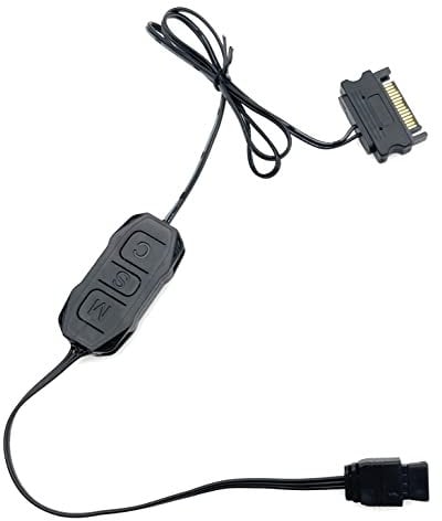 JZK 5V 3pin ARGB Controller SATA Power Supply, Built-in Light Mode, For Motherboard Without 5V ARGB or for DIY ARGB Fan, ARGB Light Strip, Lighting Board
