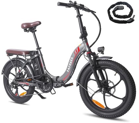 Fafrees [ Official E-Bike 250W F20 PRO Electric Bike, 18AH 36V Battery, 20 * 3.0 inch Fat Tire Folding Electric Bicycle, Electric Bikes for Adults for Commuting & Travel, Height Adjustable