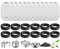 Wilktop Katzenbrunnen Filter, 24 Stück Ersatzfilter für Trinkbrunnen, 12 Stück Kohlefilter Und 12 Stück Schaumfilter, Trinkbrunnen Katzen Ersatzfilter für Katzen Und Hunde(12 * 12 Pack)
