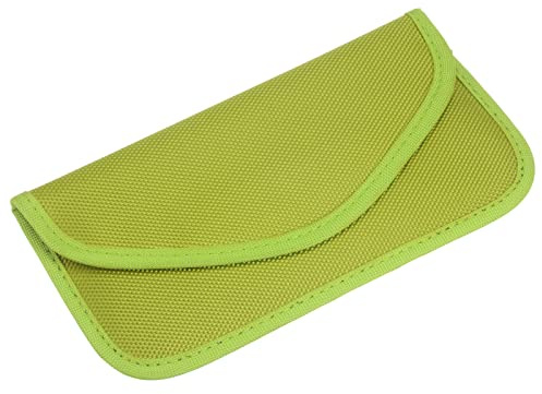 sourcing map 2Stk Faraday Tasche RFID Signal Abschirmung Beutel Brieftasche 7.87 Strahlenschutz Trackingschutz Diebstahlschutz Spionageschutz für Handy und Schlüsselanhänger Grün