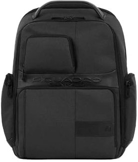 PIQUADRO, Laptop and iPad©Pro 12,9 backpack with USB and US, NERO