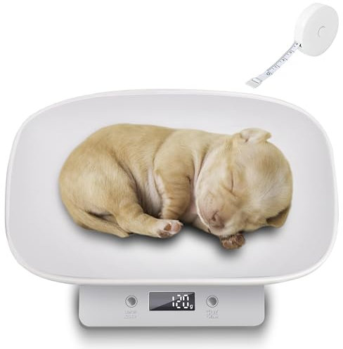 Digitale Haustierwaage für kleine Tiere: Nizirioo Kleine Tierwaage Babywaage Futterwaage Gramm und Unzen 15 kg mit ±1 Gramm Genauigkeit abnehmbare Schale für Kätzchen Welpen Hamster kleine Vögel